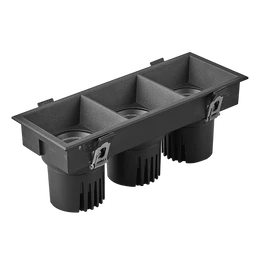 Фото #1 товара Светильник MS-FLOW-BUILT-S230x85-3x12W Warm3000 (BK, 55 deg, 230V) (Arlight, IP20 Металл, 5 лет)