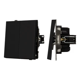 Фото #1 товара Механизм выключателя управления шторами SWT-TENDO-MKR2-SFPL-BK (230V, 10A) (Arlight, -)