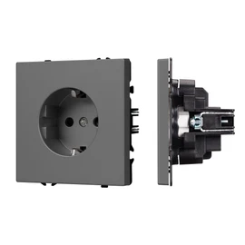 Фото #1 товара Механизм электрической розетки SCT-NOBE-MEU1-SFPL-GR (230V, 16A) (Arlight, -)