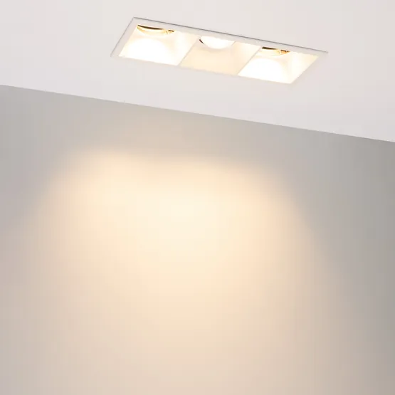 Фото #2 товара Светильник MS-FLOW-BUILT-S230x85-3x6W Warm3000 (WH, 38 deg, 230V) (Arlight, IP20 Металл, 5 лет)