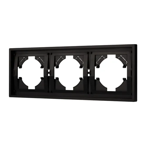 Фото #1 товара Рамка пластиковая FRM-TENDO-PL-3-BK (Arlight, -)