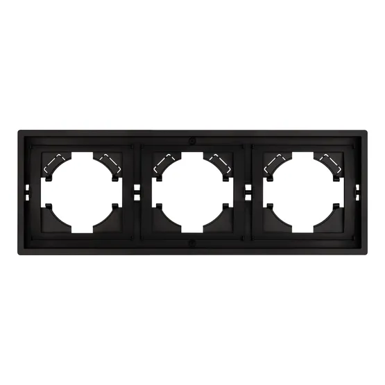 Фото #2 товара Рамка пластиковая FRM-TENDO-PL-3-BK (Arlight, -)