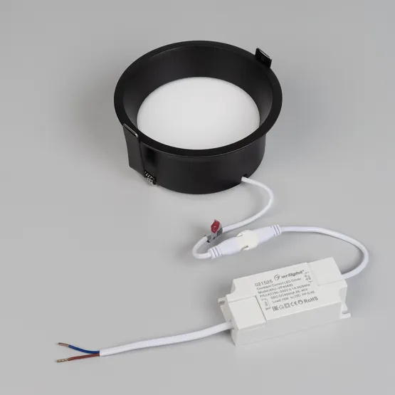 Фото #4 товара Светильник MS-BREEZE-BUILT-R125-16W Warm3000 (BK, 85 deg, 230V) (Arlight, IP20 Металл, 3 года)