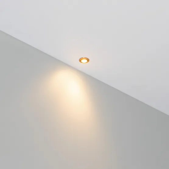 Фото #2 товара Светильник ART-PICCOLO-BUILT-R13-1W Warm3000 (BRS, 30 deg, 3V) (Arlight, IP40 Металл, 3 года)