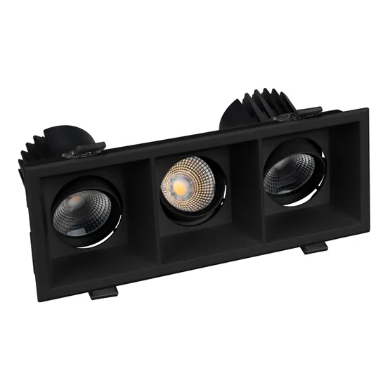 Фото #4 товара Светильник MS-FLOW-BUILT-S230x85-3x12W Warm3000 (BK, 55 deg, 230V) (Arlight, IP20 Металл, 5 лет)