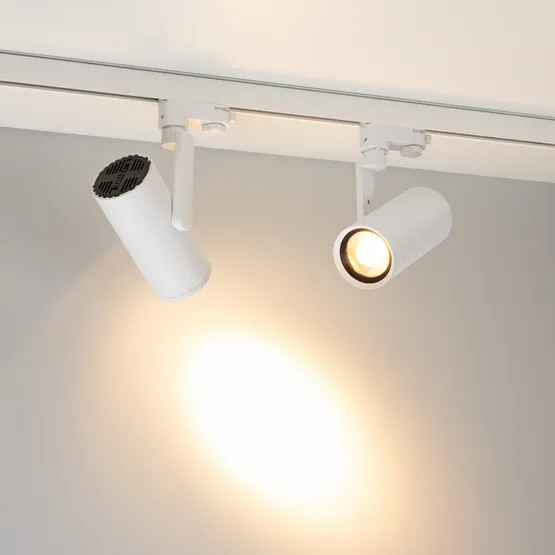 Фото #3 товара Светильник LGD-URANUS-4TR-R75-18W/25W Warm3500-MIX (WH, 20-50 deg, side holder, 230V) (Arlight, IP20 Металл, 5 лет)