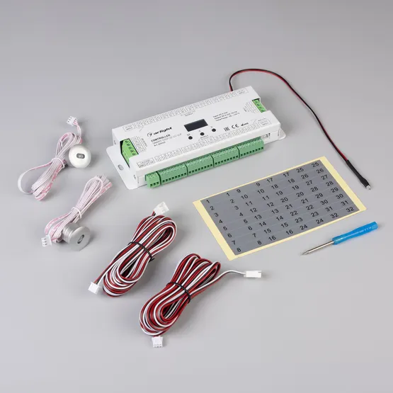 Фото #2 товара Контроллер лестничный SMART-STEP-32-2S-SUF (5-24V, 32x1A, SPI) (Arlight, IP20 Пластик, 5 лет)