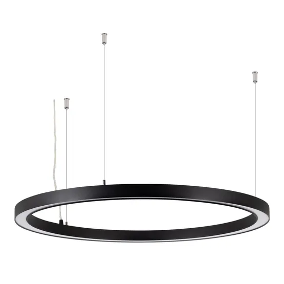 Фото товара Светильник SP-CIRCLE-HANG-O3535-D1000-60W Warm3000 (RAL9005, 120 deg, 230V) IP40 LED (Arlight, Алюминий)