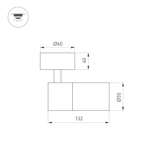 Фото #7 товара Светильник SP-ARTEMIS-SURFACE-FLAP-R55-12W Warm2700 (BK, 8-80 deg, 230V) (Arlight, IP20 Металл, 5 лет)