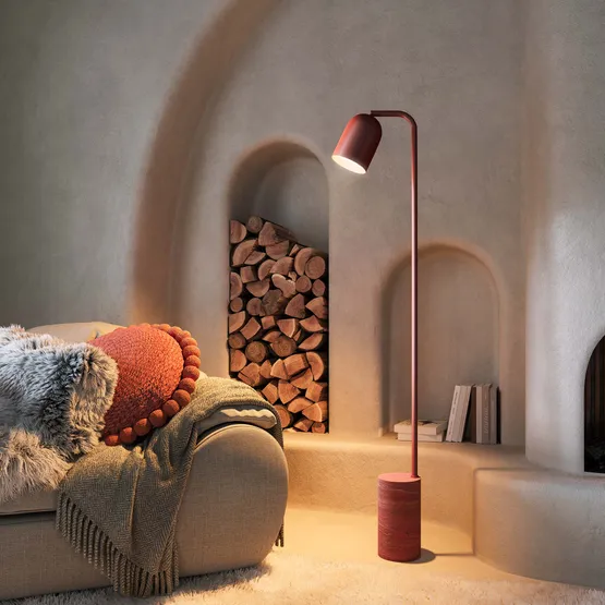 Фото #2 товара Светильник SP-MASON-FLOOR-R143-6W Warm3200-MIX (CF, 120 deg, 230V) (Arlight, IP20, Мрамор, 5 лет)