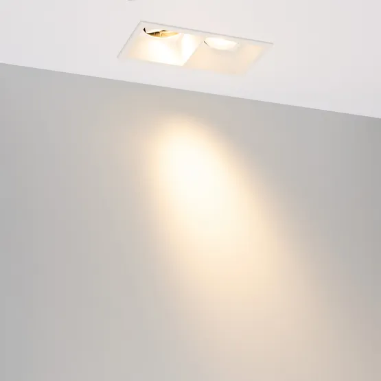 Фото #5 товара Светильник MS-FLOW-BUILT-S157x85-2x6W Warm3000 (WH, 15 deg, 230V) (Arlight, IP20 Металл, 5 лет)