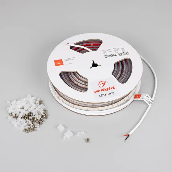 Фото #2 товара Светодиодная лента герметичная RTW-PFS-A140-12mm 48V Day4000 (12 W/m, IP68, 20m) (Arlight, -)
