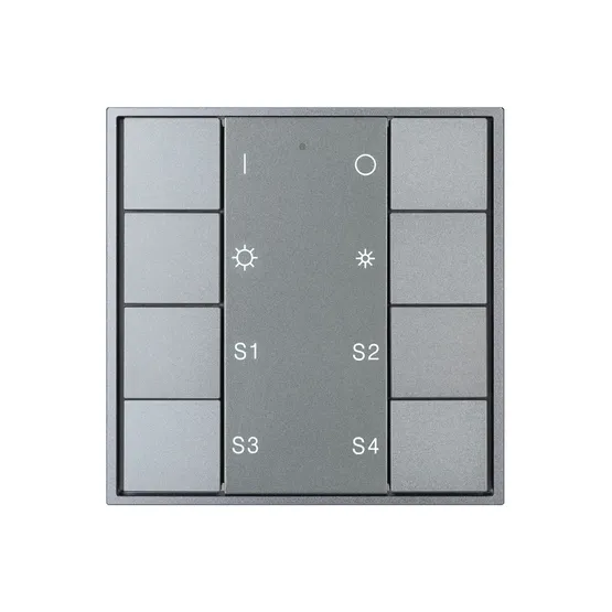 Фото #2 товара INTELLIGENT ARLIGHT Кнопочная панель DALI-201-23-1G-4SC-DIM-DT6-IN Silver (BUS, Frame) (IARL, IP20 Металл, 3 года)