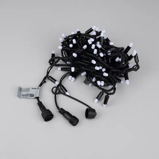 Фото #4 товара Светодиодная гирлянда ARD-STRING-CLASSIC-10000-BLACK-100LED-MILK-STD Warm (230V, 7W) (Ardecoled, IP65)
