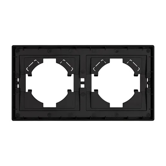 Фото #2 товара Рамка пластиковая FRM-TENDO-PL-2-BK (Arlight, -)