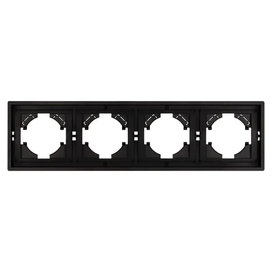 Фото #2 товара Рамка пластиковая FRM-TENDO-PL-4-BK (Arlight, -)