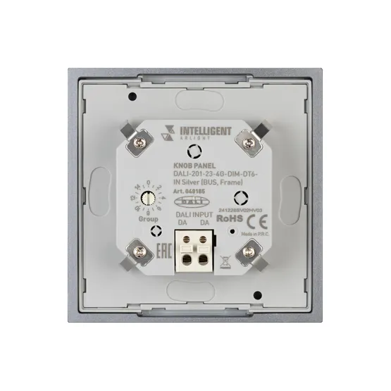 Фото #4 товара INTELLIGENT ARLIGHT Кнопочная панель DALI-201-23-4G-DIM-DT6-IN Silver (BUS, Frame) (IARL, IP20 Металл, 3 года)