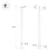 Минифото #2 товара Опора фланцевая OXOR-OK-D75-L8000 (SL) (Arlight, Сталь)
