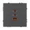 Минифото #3 товара Механизм розетки с быстрой USB зарядкой SCT-NOBE-MUACC-SFPL-FC-GR (65W, QC3) (Arlight, -)