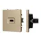 Минифото #1 товара Механизм HDMI розетки SCT-NOBE-MHD1-SFPL-GD (Arlight, Золотой песок)